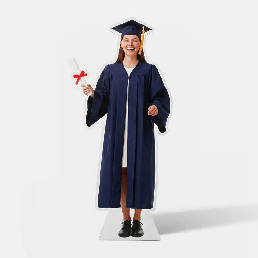 Totem Pessoa em Polionda 150x60cm com pé americano