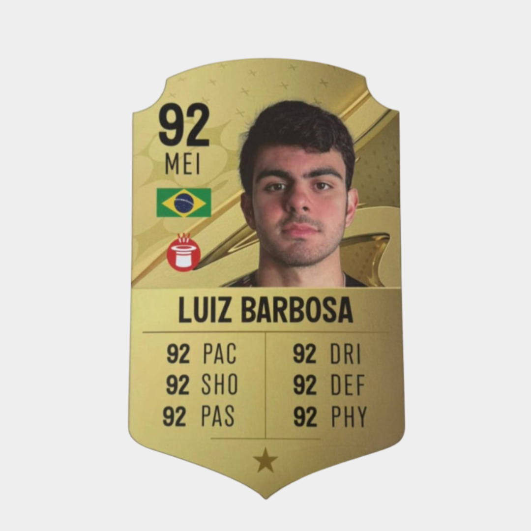 Card Personalizado de Jogador de Futebol 20x30cm