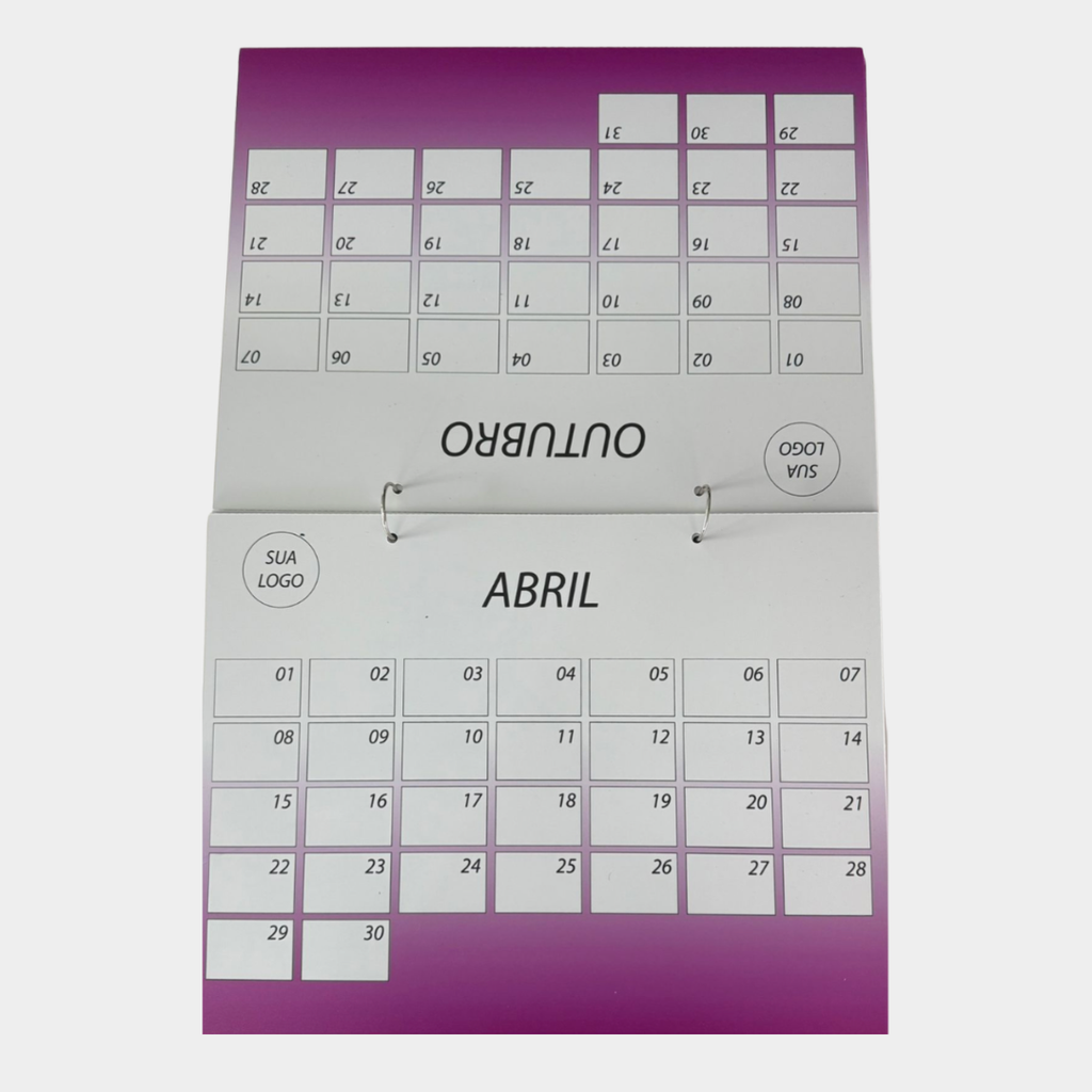 10 Kits de Calendários Escolares Ano Personalizados 40x30cm