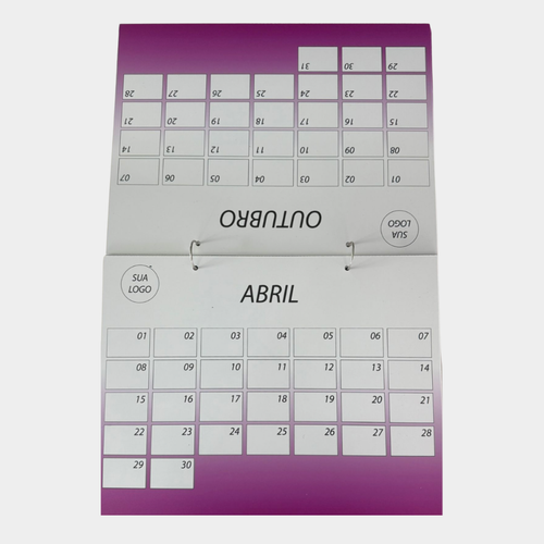 10 Kits de Calendários Escolares Ano Personalizados 40x30cm