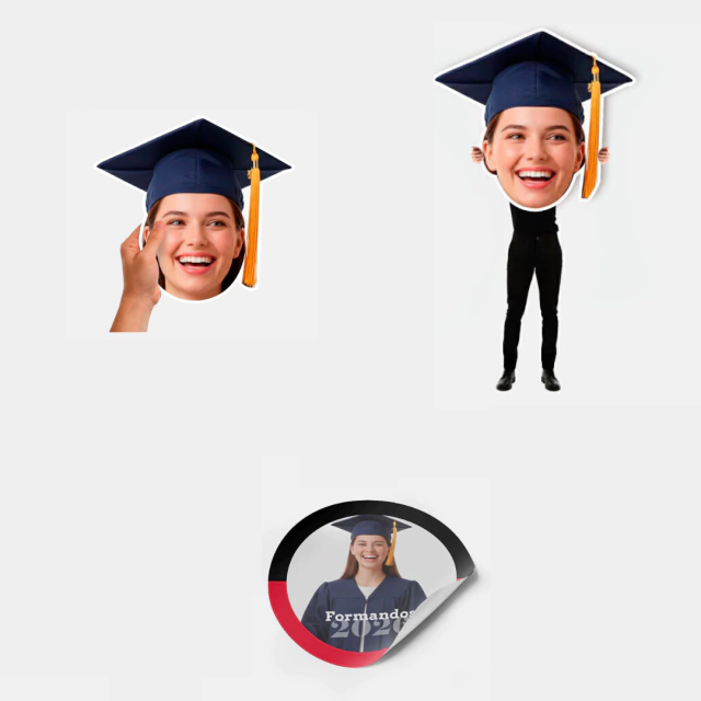 Kit 1 - Cabeça Gigante + 20 Máscaras + 100 Adesivos